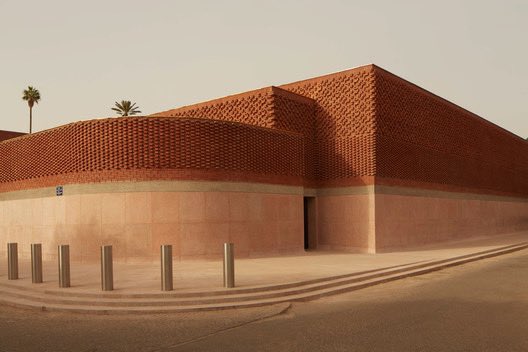The amazing architecture of The Yves Saint Laurent Museum in Marrakech, Morocco