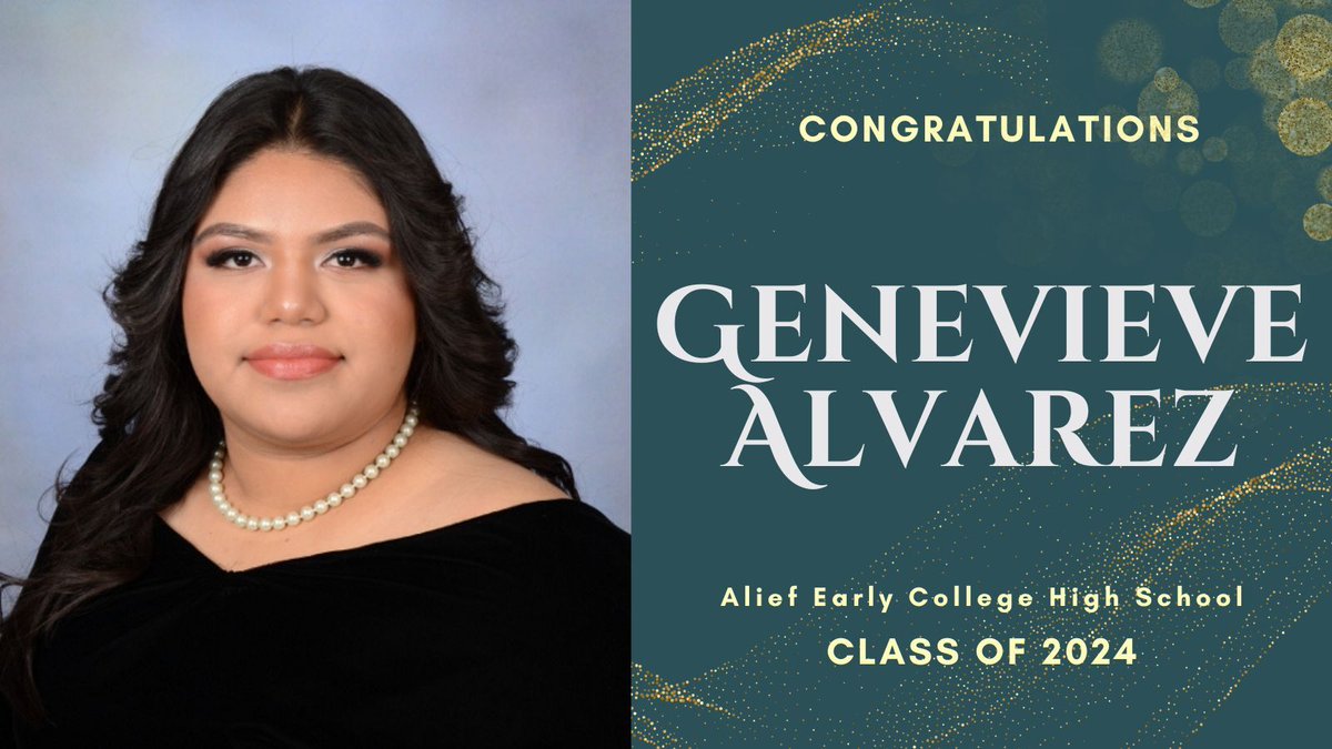 Recognizing Genevieve Alvarez for our #aechsseniorspotlight. Genevieve will continue her studies in Chemistry at Houston Community College.Congratulations, Genevieve!