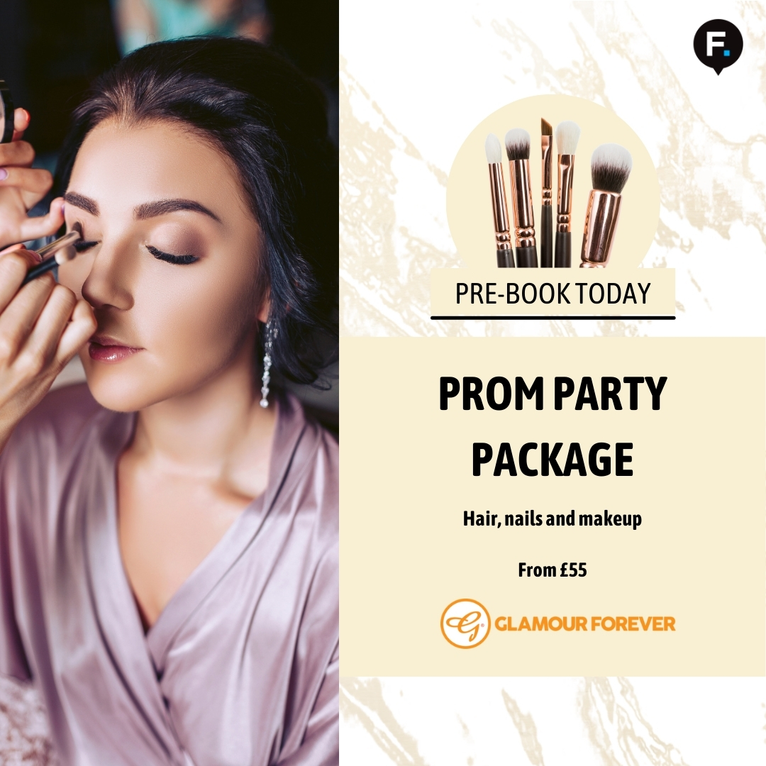FishergateSC's tweet image. Prom night coming up? 💃

Get ready to look your best with a prom package from Glamour Forever in Fishergate Shopping Centre!

Hair, nails &amp;amp; makeup from just £55! Don't miss out! ✨

#prom #promnight #glamour #makeup #hair #nails #preston @glamourforever1
