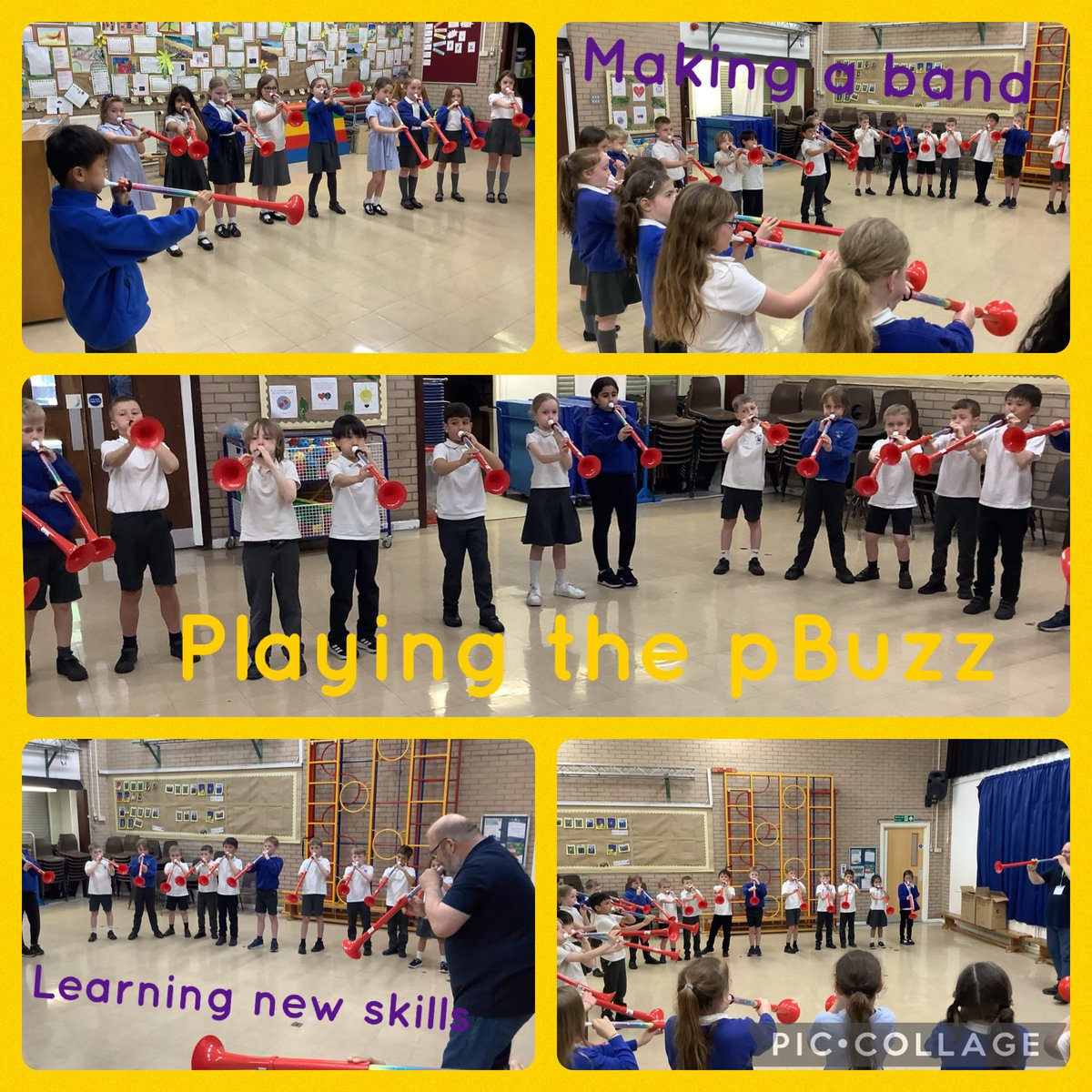 bdps27's tweet photo. Dosbarth 3 @brynderiprimary have formed their pBuzz band 🎶 #LotsOfFun #LearningANewInstrument https://t.co/5ww4bKHuVD