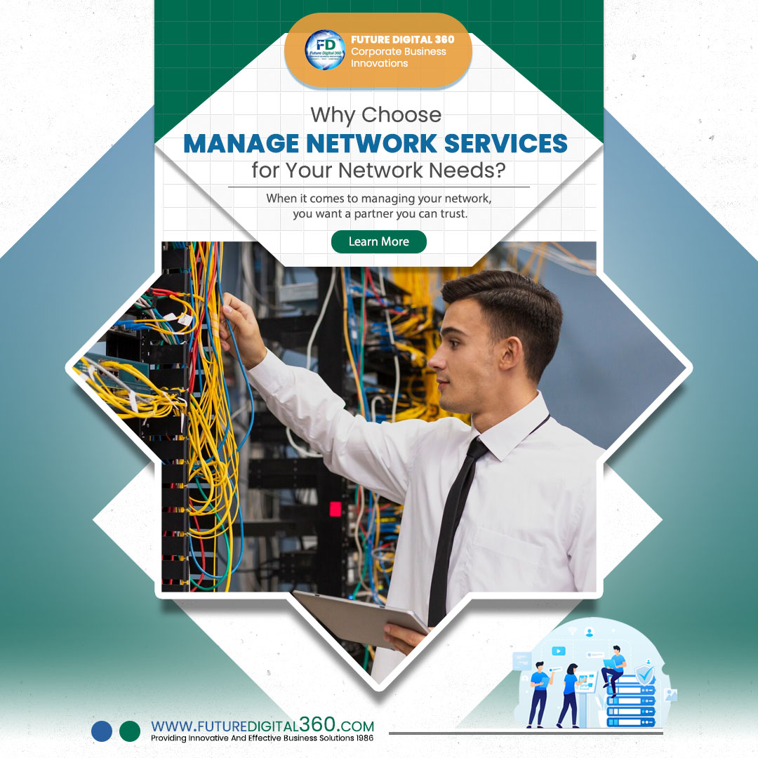 Reliable Network Management Starts Here! 

Get in touch with our #Professionals.
📞 +1 855 55 FD360
📧 info@futuredigital360.com
Website: futuredigital360.com
#Futuredigital360 #webdevelopment #Webservices #NetworkInfrastructure #BusinessSuccess