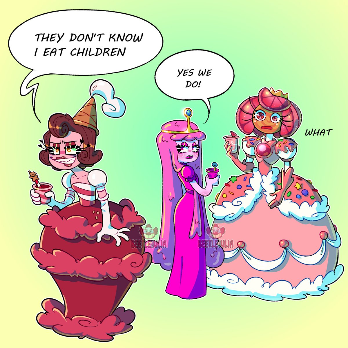 #theamazingdigitalcircus #princessbubblegum #baronessvonbonbon #princessloolilalu #candykingdom #candygirl #candy