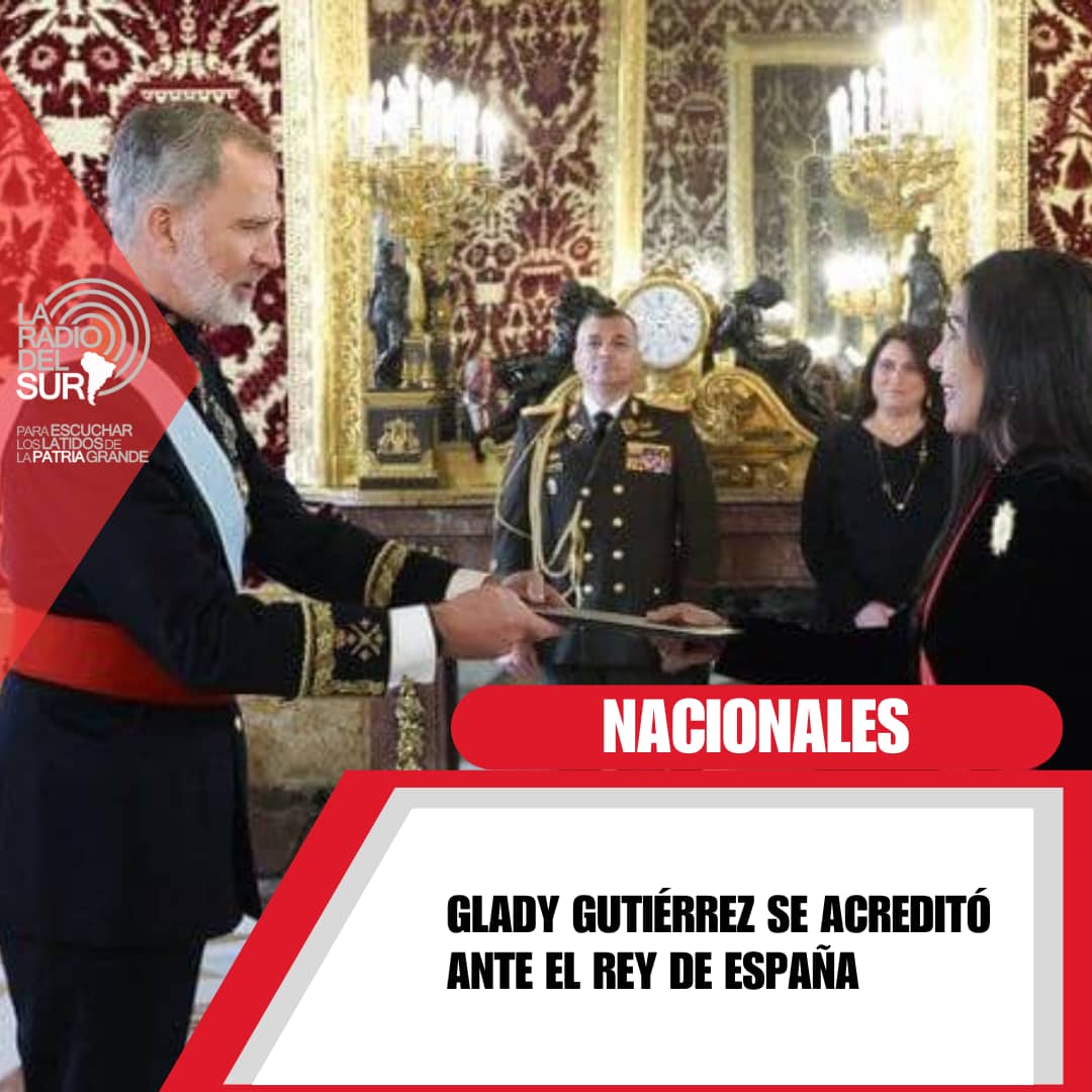 La embajadora de la República Bolivariana de Venezuela, Gladys Gutiérrez, presentó sus Cartas Credenciales ante el Rey de España, Felipe VI, en el Palacio Real de Madrid. Con este acto protocolar, Gutiérrez Alvarado queda acreditada como Embajadora Extraordinaria. 🇻🇪 🫱🏻‍🫲🏼🇪🇸