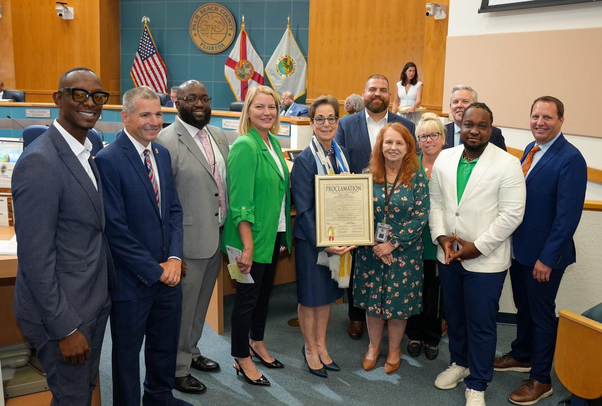 During the Palm Beach County Board of County Commissioners meeting on May 7, the Board of County Commissioners proclaimed May as #PhysicalFitnessandSportsMonth, recognizing the importance of physical activity and the economic and youth development benefits of sports.