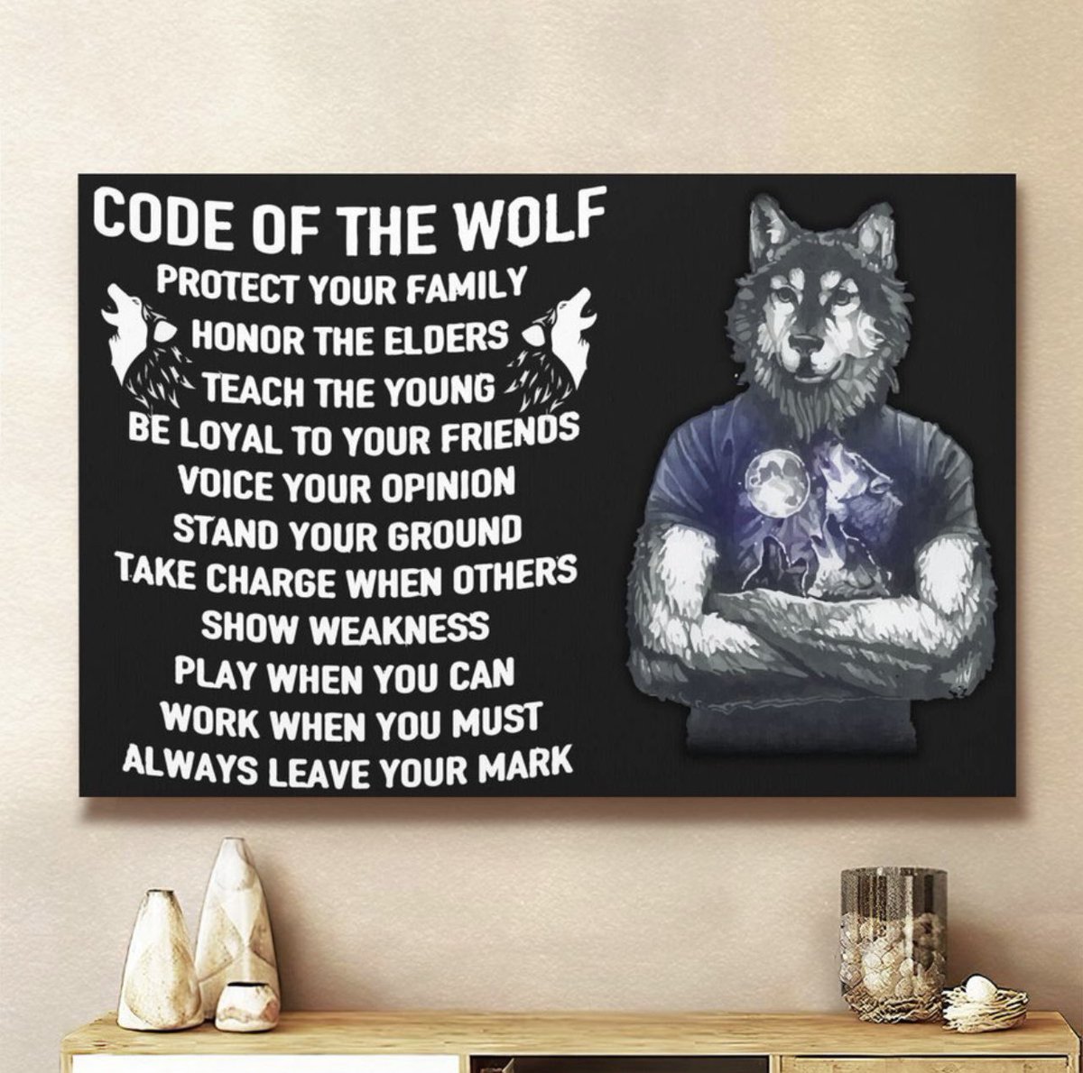Do you like this wolf canvas?