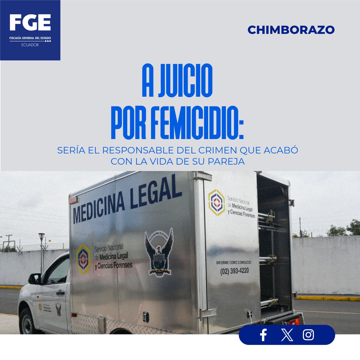 #ATENCIÓN | #Chimborazo: Juez acoge los elementos de convicción presentados por #FiscalíaEc y llama a juicio al presunto responsable del #femicidio de su pareja. El crimen ocurrió el 12 de marzo de 2024 en #Riobamba. Más información ⬇️ 🌐 acortar.link/WWEDQP