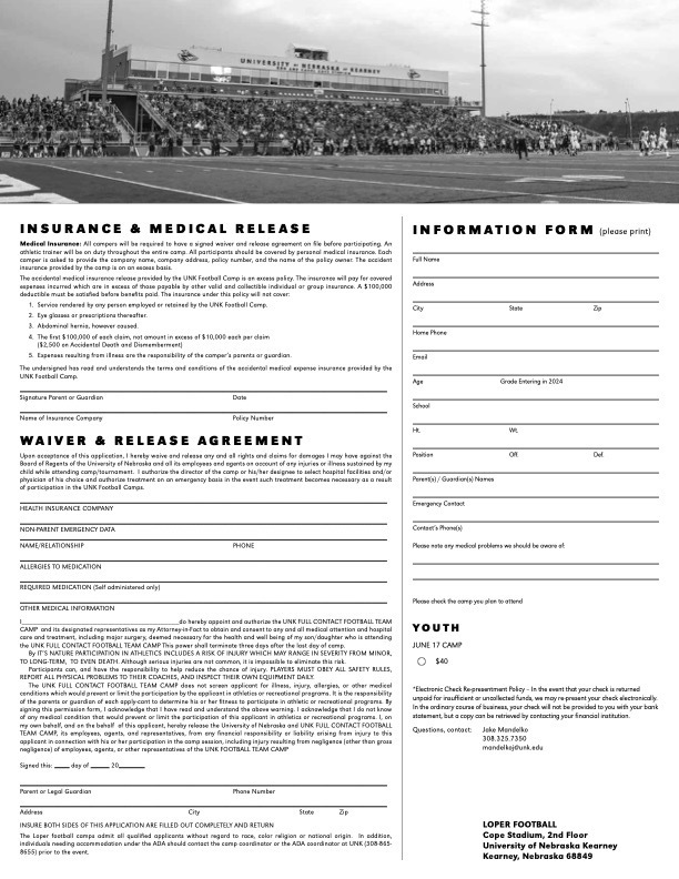 Future Bulldogs! Middle school and elementary football camp information is here!