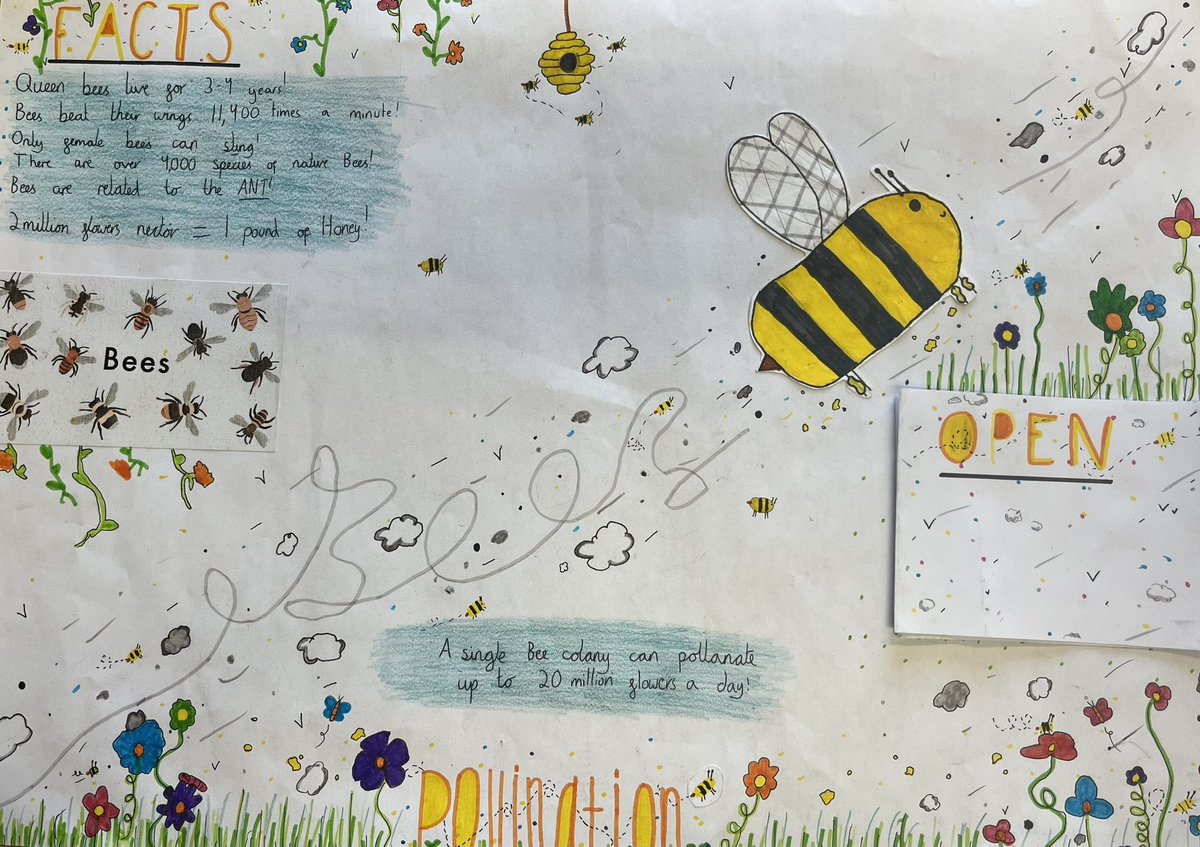 Another marvellous poster created by marvellous children. #lovetheplanet #savethebees #globallearning
