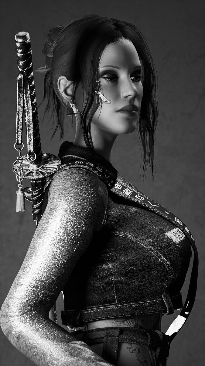 “Perceive what cannot be seen with the eyes.” -Miyamoto Musashi ⛩️

(Tap for full shot) 📸         

#monochooms2077
#Cyberpunk2077 #Cyberpunk2077PhotoMode #VPRT #FutureVPSupport #TPMPortrait #ArtisticofSociety #TheCapturedCollective #VGPNetwork #VirtualPhotography #VGPUnite