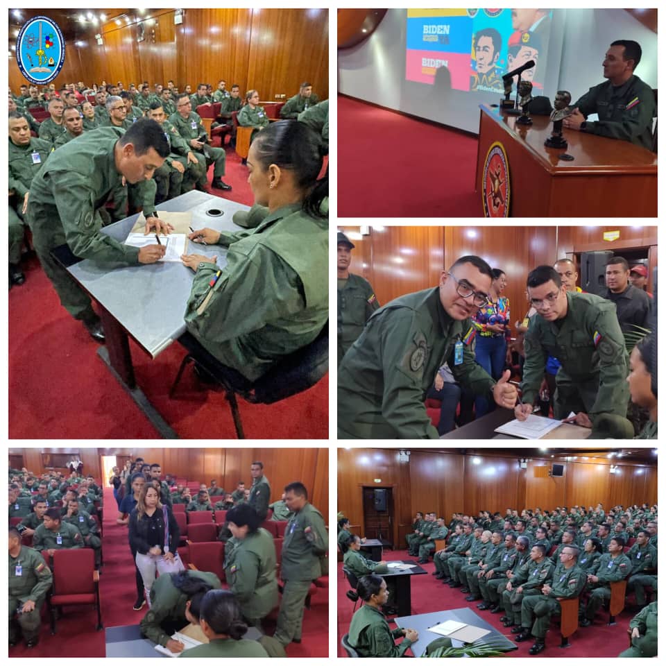 En la sede del Auditorio del IESEOFANB, el GB. Carlos Eduardo Rivero Ramos, Vicerrector de Investigación de la UMBV, participó con todo el personal Militar y No Militar en el Acto de reafirmación del Consenso Nacional del pueblo. *EL TRABAJO, LA LUZ Y LA VERDAD TODO LO VENCE*