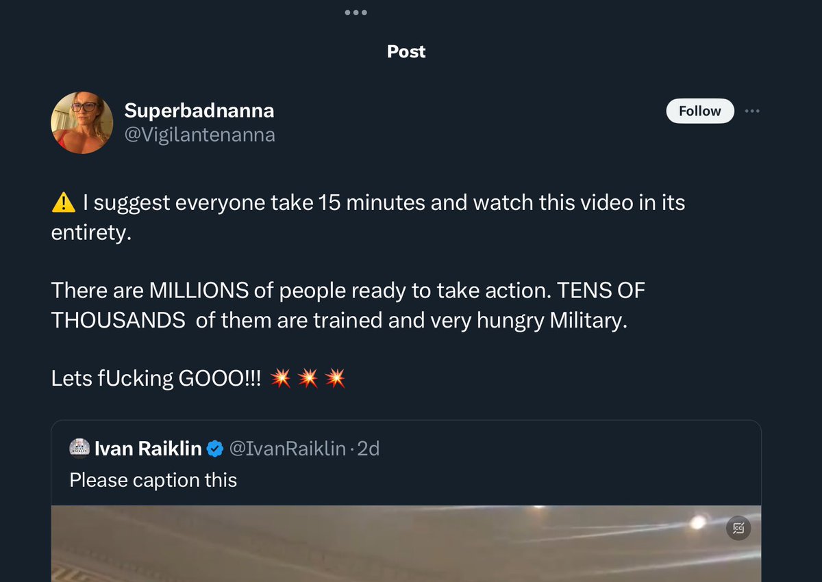 The reaction to J6 insurrection-planner Ivan Raiklin’s call for “live-streamed swatting/raids” & executions of people on his “deep state target list” of Flynn’s enemies is very, very disturbing. The post has gone viral 

To be clear, he’s trying to do this BEFORE the election.