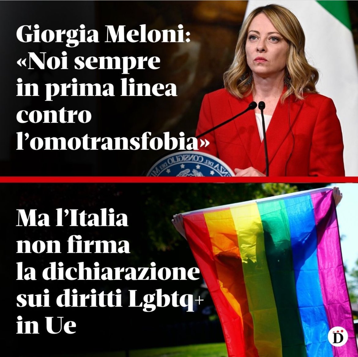 #Giorgia_è_bugiarda Altra vergogna per l’Italia.