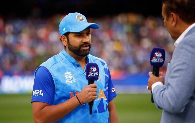 Mark Boucher said 'I had a chat with Rohit Sharma last night and we reviewed the season. I asked him what is next for him? 

He replied 'The World Cup'. [Press]