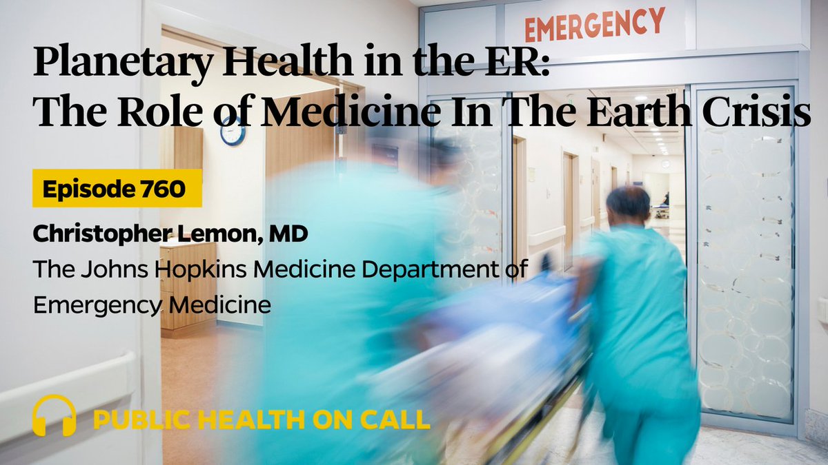 The planetary health crisis is impacting hospitals with patients suffering from climate-driven illnesses. @AmericanHealth fellow and ER doc Chris Lemon is brings climate awareness to the forefront of medical care. sites.libsyn.com/251651/760-pla…