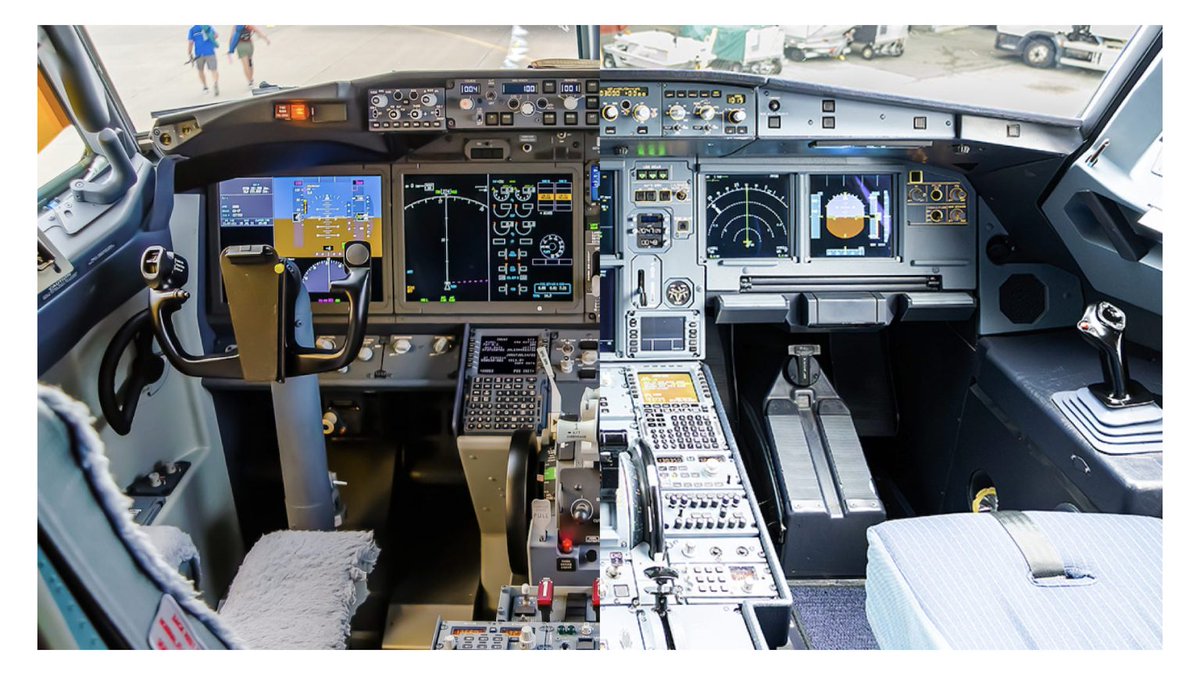 Beyond yoke vs side stick, how are Boeing and Airbus aircraft different from a pilot’s perspective? flightradar24.com/blog/boeing-ai…