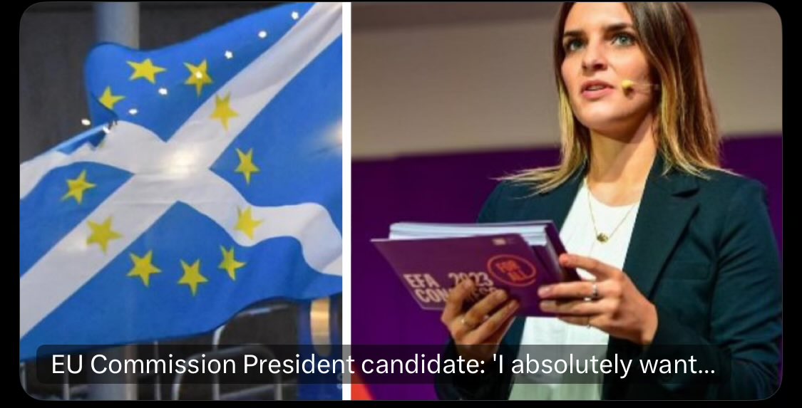 Maylis Roßberg who is a candidate for the role of President of the European Commission has said she ''absolutely'' wants Scotland to become independent and rejoin the EU.

This blows apart again unionists claims that it would be impossible for Scotland to join the EU.
