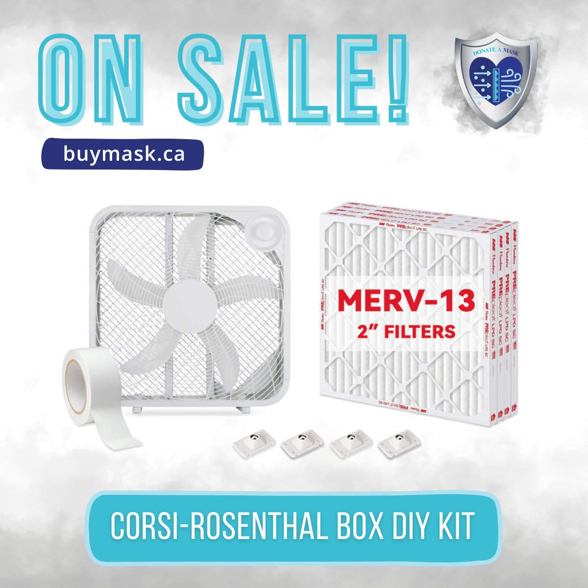 Our Corsi-Rosenthal Box DIY Kits are on sale! 🛒
These DIY air purifiers are part of our Wildfire Pollutants Protection Kit and help clean indoor air during wildfire smoke events. 🔥shop.evidencebased.ca/collections/wi…
#ShieldMeFromSmoke #CRbox #CleanAir #WildfireSeason #WildfireSmoke