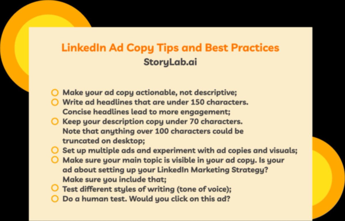 Your LinkedIn ad creative is important for getting people´s attention. Your ad copy is what allows you to go in-depth and get people to take action. 

#LinkedIn #Ads #Advertising #LinkedInMarketing #socialmediamarketing buff.ly/3wRAoeH