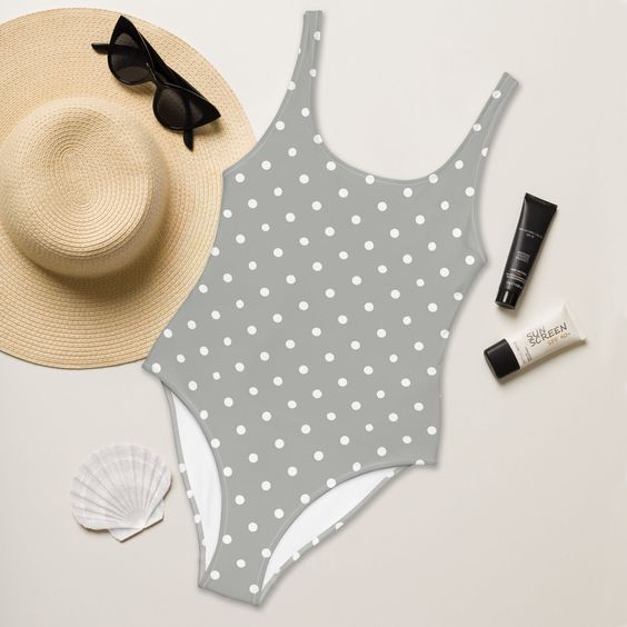 Check out Women's Minimalist Light Grey Polka Dot One Piece #Swimsuit - Stylish & Chic Swimwear! 🩱✨ Perfect for summer days. Available now on #eBay ebay.to/4aG2F9D #SummerFashion #Swimwear #OnePieceSwimsuit #MinimalistStyle #PolkaDots #TrendingNow #OOTD #beachmode @eBay