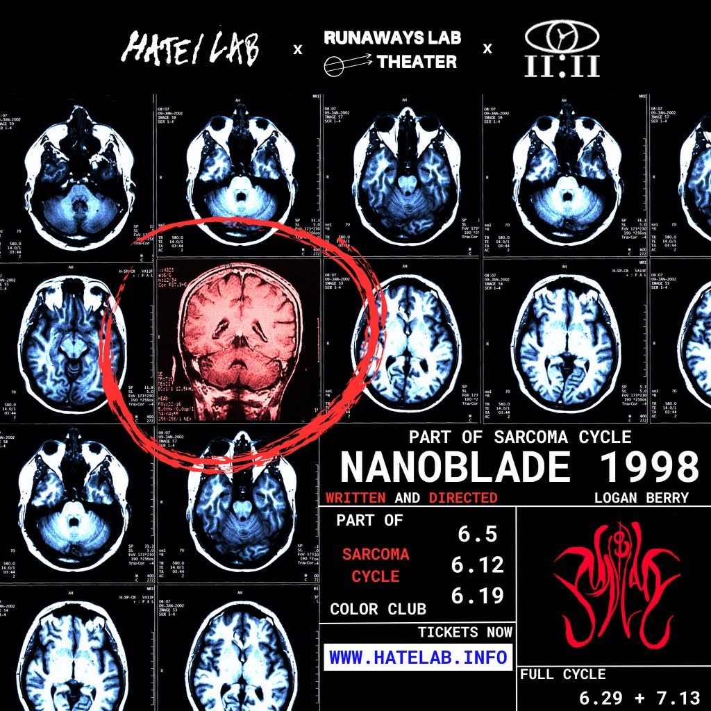 SARCOMA CYCLE (1/3): NANOBLADE 1998

A scientific method to madness. 

6.5, 6.12, 6.19 + Full Cycle 6.29, 7.13 

Color Club, Chicago. 

eventbrite.com/e/the-sarcoma-…