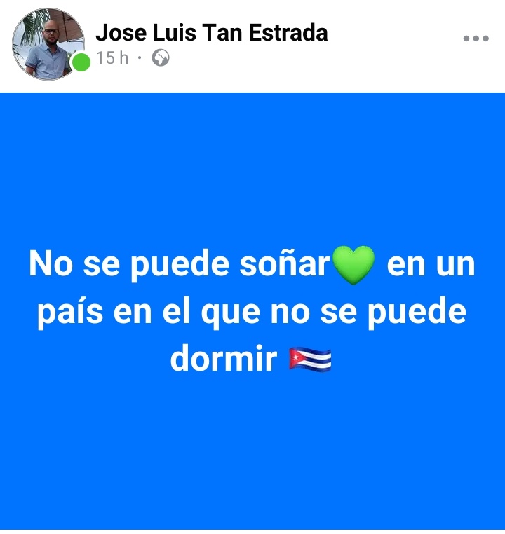 No se puede soñar💚 en un país en el que no se puede dormir 🇨🇺