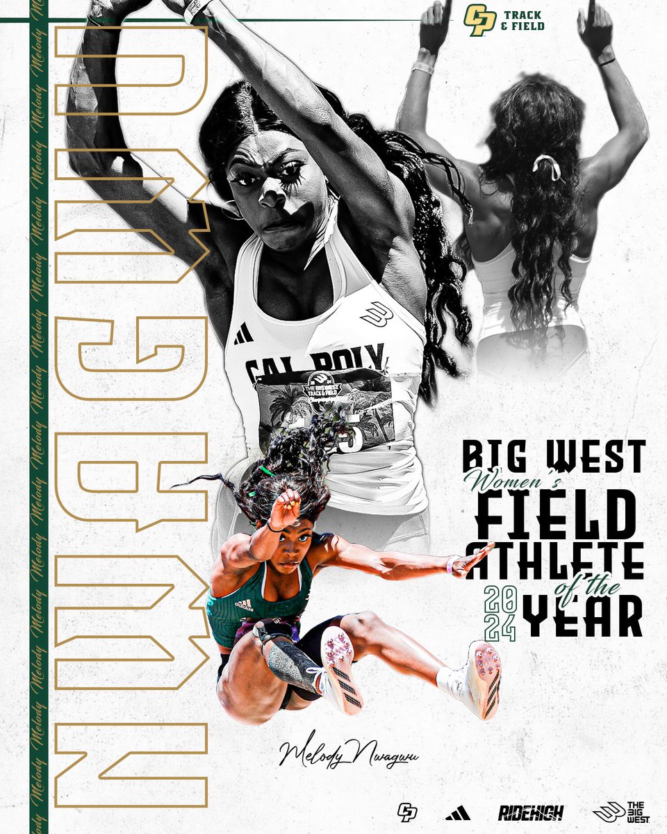 YAASS Mel 👏😤 Melody Nwagwu is the fourth Mustang in program history to be named the Big West Women’s Field Athlete of the Year!! #RideHigh🐎