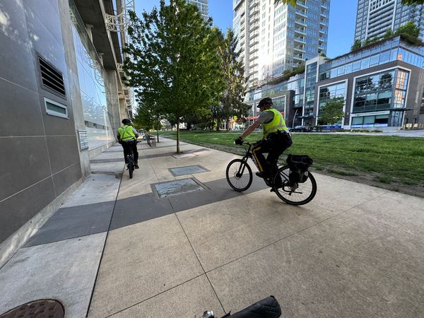 Intelligence-led bike patrols in the Metrotown area. This included patrols in underground parkades. #BurnabyFrontline
