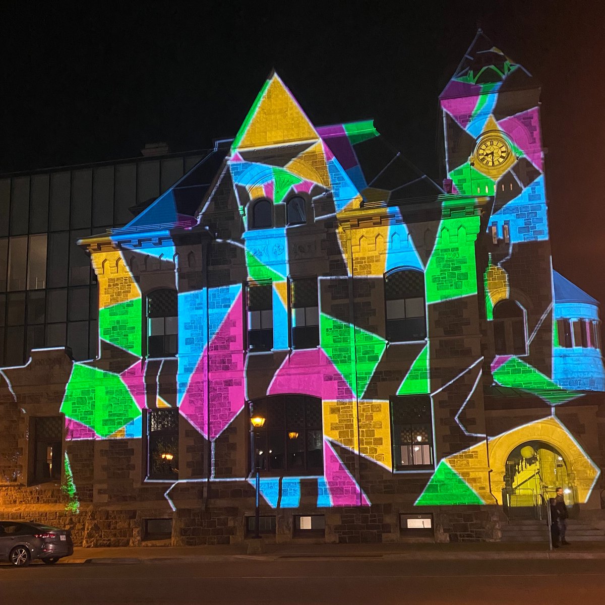 While you're out and about this long weekend, stop by the Old Post Office to see the spring digital projection show! Check it out Thurs-Sun every week, starting at 8:00pm. Learn more: cambridge.ca/publicart