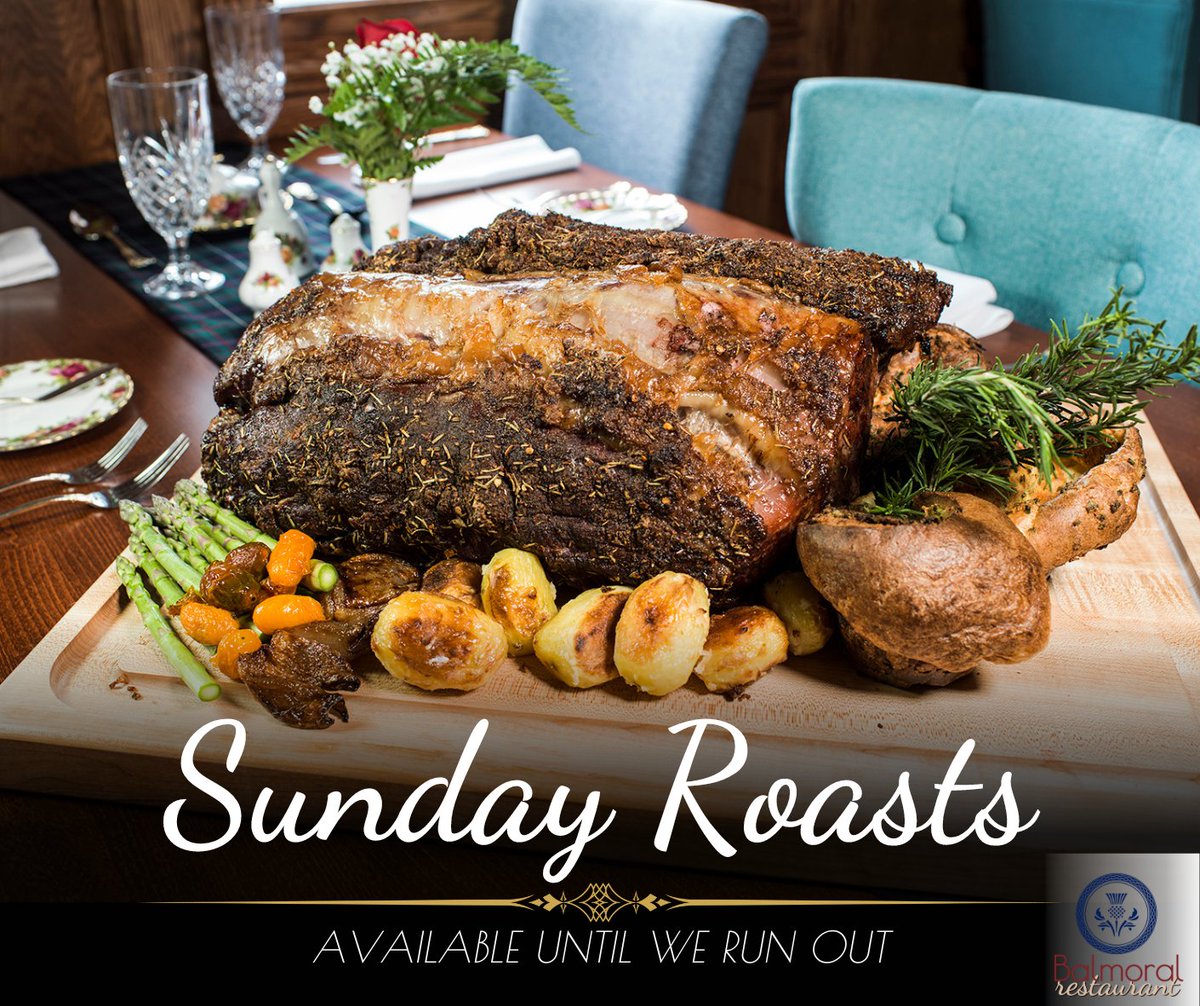 School's ending, summer's coming, and you deserve a relaxing and delicious Balmoral Sunday Roast! Choose from prime beef, leg of lamb, salmon, chicken, or stuffed red pepper — served until we run out! 

#sundayroast #yelptop100 #scottishfare #stcharles #foodie #explorescotland