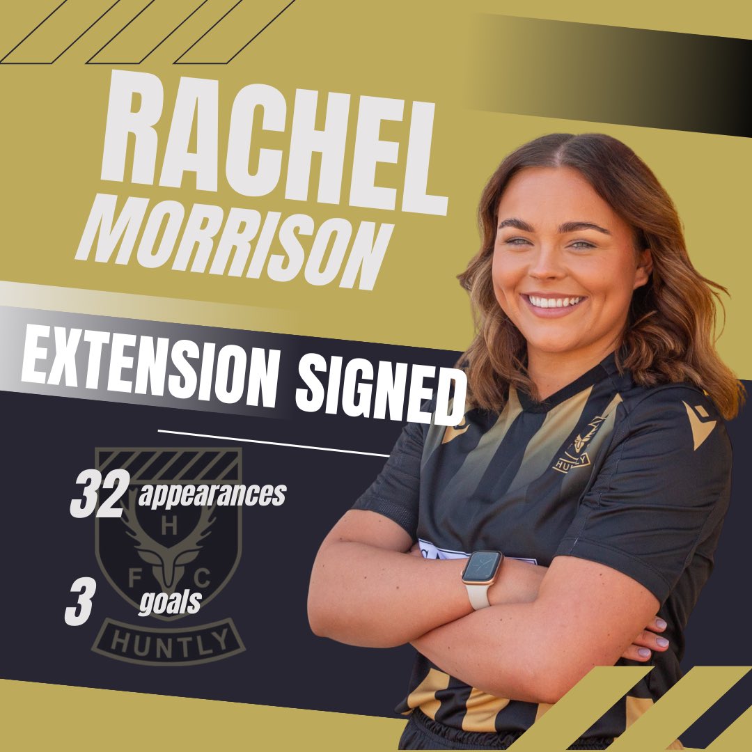 💛🖤✍🏼we are delighted to announce our Midfield enforcer Rachel Morrison has agreed to remain at the club. Rachel has played 18 matches this season and has been a real powerhouse in the centre of the park.