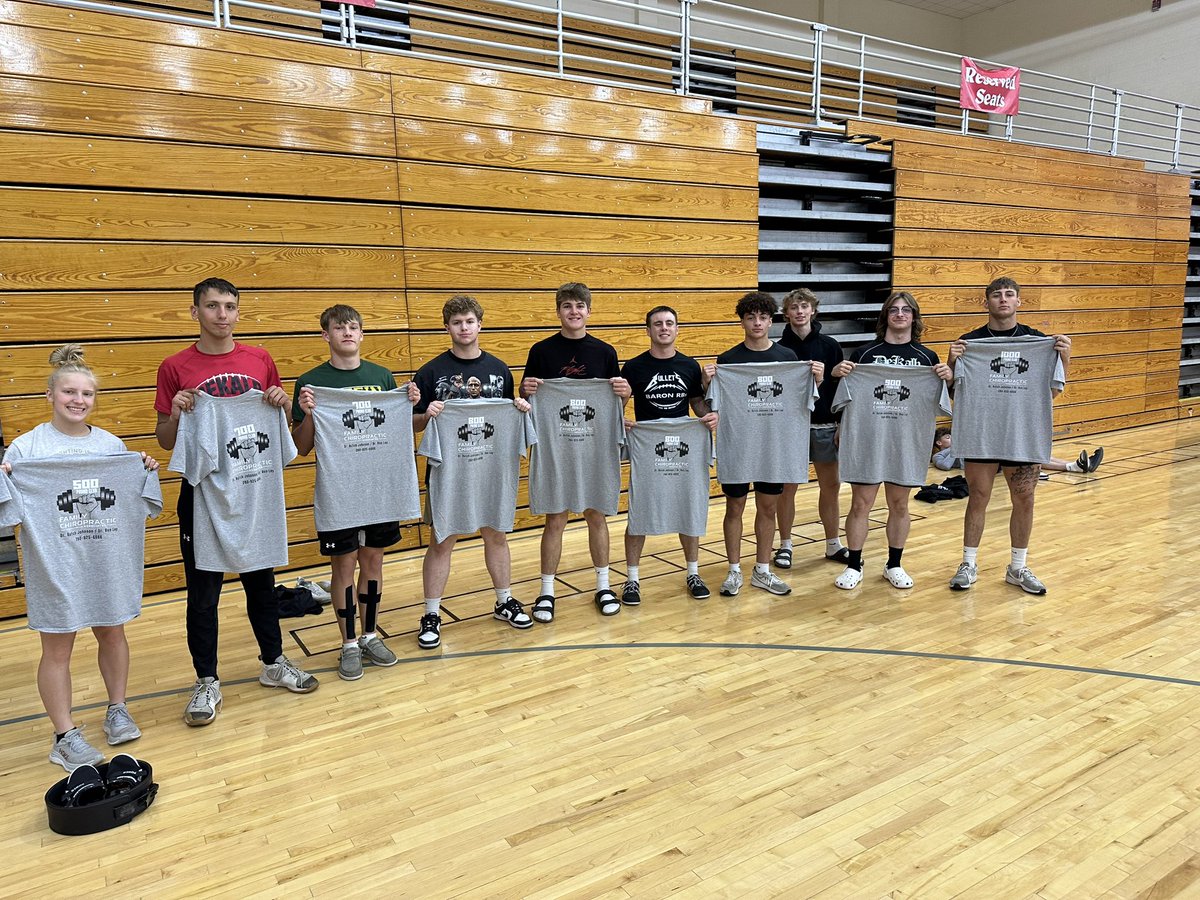 I just want to say thank you to the great people at “Family Chiropractic Associates” for sponsoring these pound club shirts.