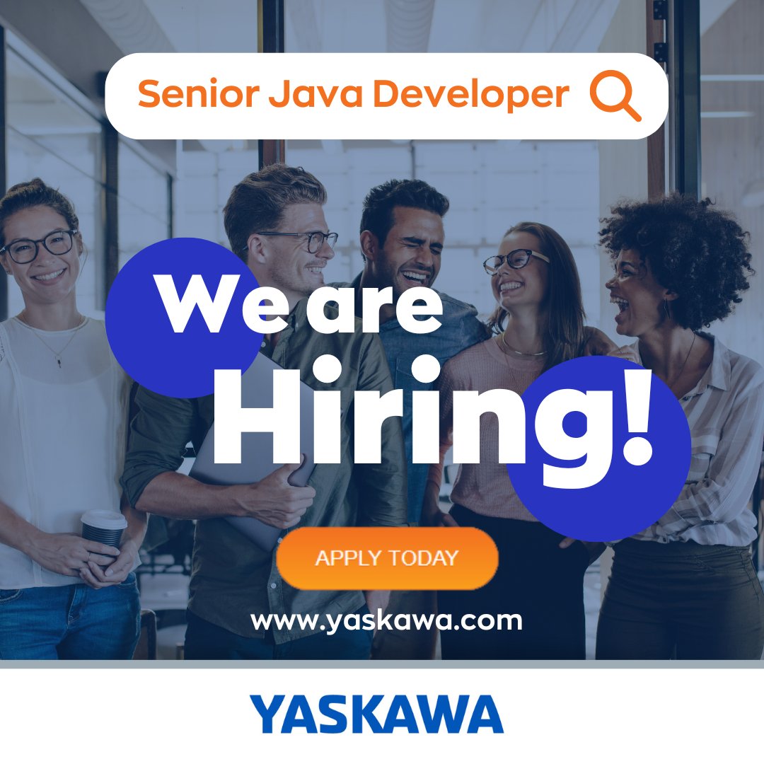 If you are interested in working with a team that... ✅ Appreciates you. ✅ Supports you. ✅ Makes your workday enjoyable. ✅ And gives you every opportunity to learn, grow & succeed. Then keep driving your future forward at #Yaskawa! linkedin.com/jobs/view/3922… #JavaDeveloper