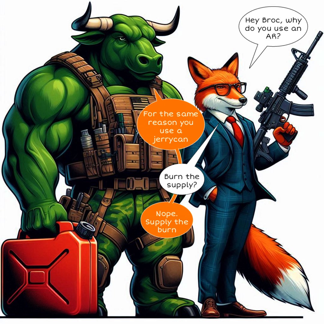 It's the #FlareFox on the #FlareNetwork. Oh, and Bullish Broc, the green bull that's too tactical to predict. Together, they're unstoppable.
@NFTMuseum0 @Flarefoxinu0 #Memecoin