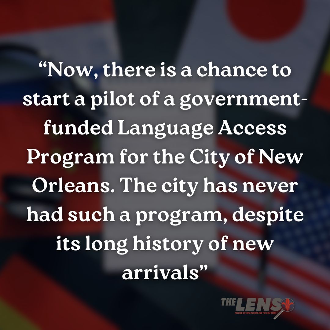 TheLensNOLA's tweet image. #OPINION The contributions of Vietnamese and Latin American residents in New Orleans are significant but underrepresented in city communications and politics. A pilot Language Access Program could change that.

✍: M.G. Olson and Rocio Aguilar

📰: buff.ly/3QR4b1g