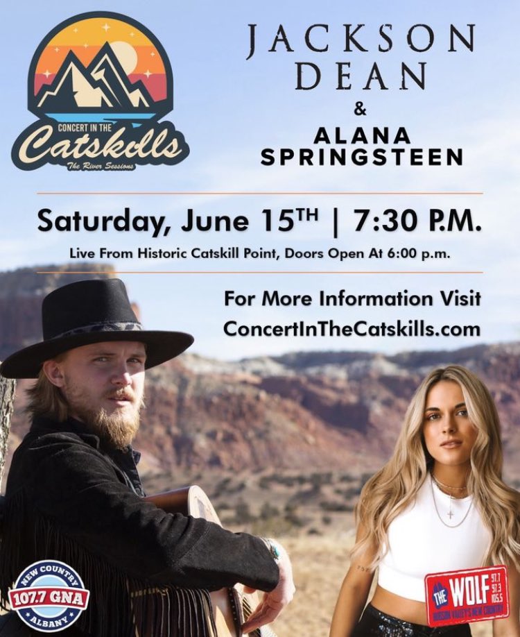 CATSKILL, NY! Catch Jackson Dean at Concert in the Catskills on Saturday, June 15th. Get your tickets now: t.ly/VkXX7