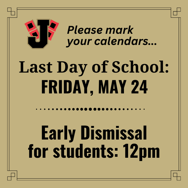 📷 Please mark your calendars for early dismissal for students on Friday, May 24! Thank you! #CaneInfo
