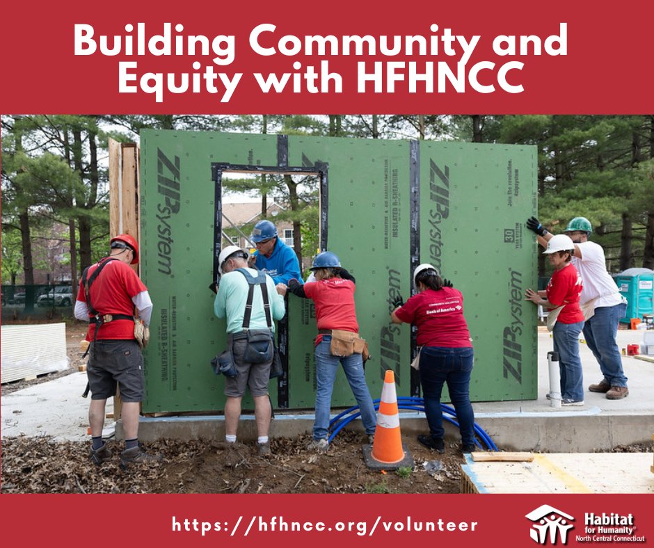 Habitat for Humanity North Central CT unites people from all backgrounds to build affordable homes, advocate for equity, enhance communities, develop skills, and create lasting memories and friendships. #HFHNCC #BuildingCommunity #EquityForAll #fyp