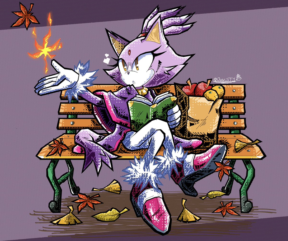 Blaze The Cat is reading! 🍁

#BlazeTheCat #Blaze #SonicTheHedgehog #sonicfanart #SEGA #digitalart #ArtistOnTwitter #IbisPaintX