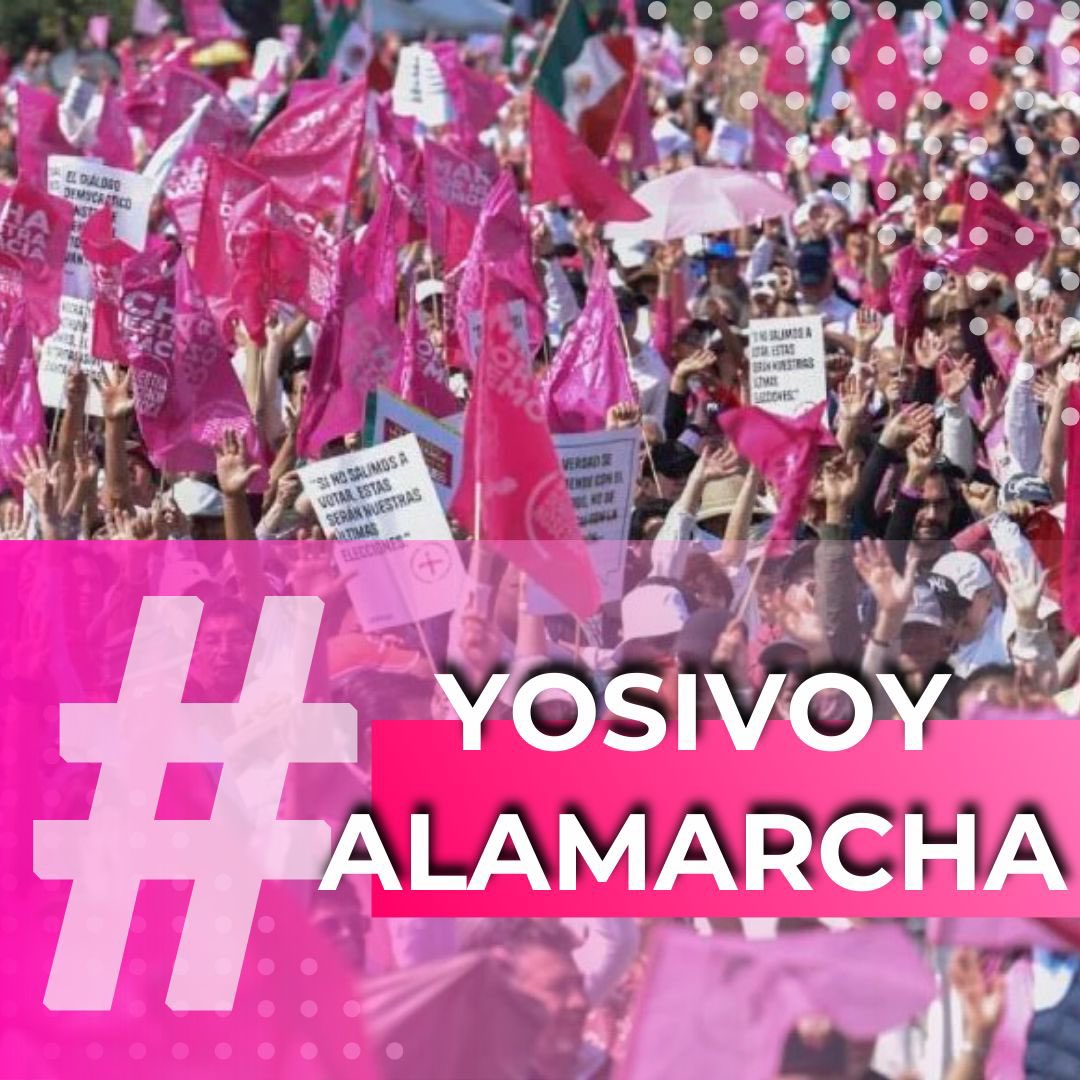 Porque quiero un país democrático!!! #YoSiVoyALaMarcha 🩷 #MareaRosaConXóchitl 🤞🏼