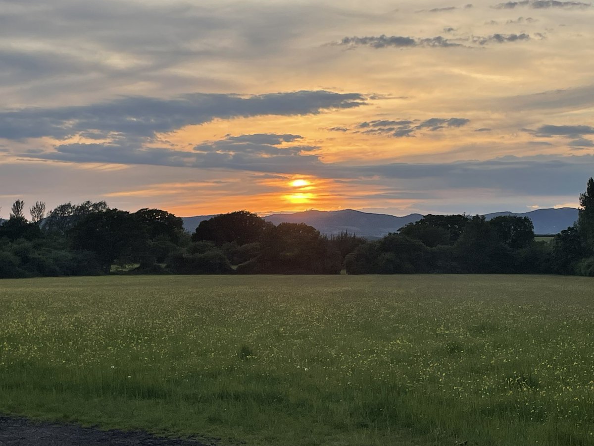 Sunset over beautiful Malvern