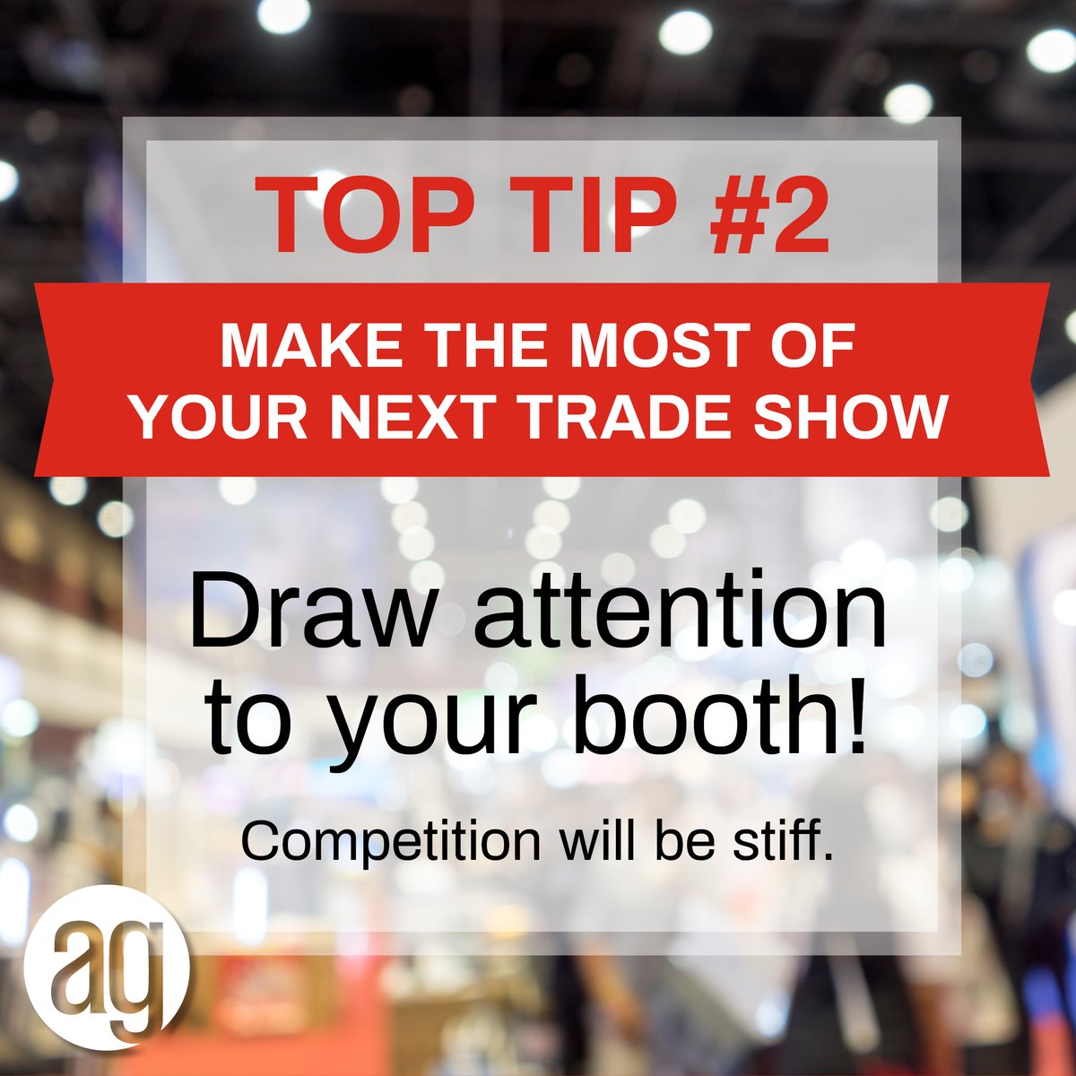 (2/5) You'll want your booth to stand out so you don't get lost in a sea of your competitors. Be intentional about your booth’s design. Not sure what to include? Ask us!

Learn more: b.link/trade-shows

#TradeShows #BoothDesign #PrintMarketing #BusinessMarketing #branding