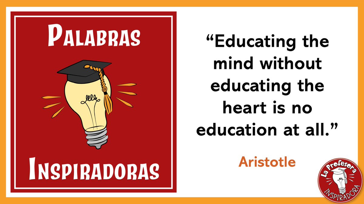 'Educating the mind without educating the heart is no education at all.'

As teachers, more than teaching our subject matter, our job is first & foremost to teach our students to see & value other human beings.

#quotes #teachertwitter #teaching #education #empathy #aristotle