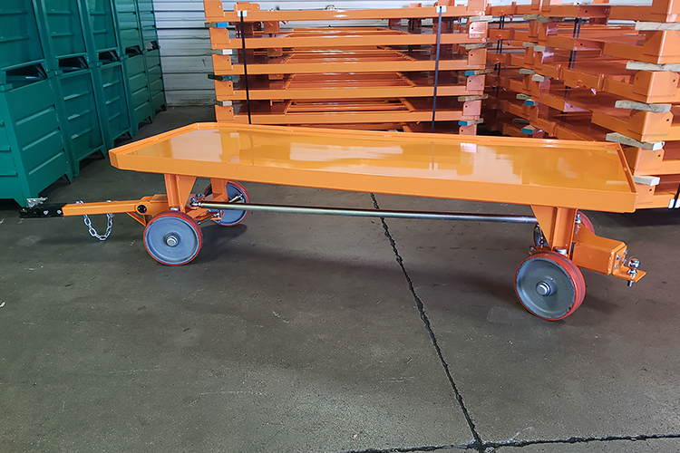 TopperInd's tweet image. Topper Industrial Quad Steer Carts are an original design. They are used in conjunction with a tugging vehicle #materialhandlingcarts #toppercarts sales@topperindustrial.com