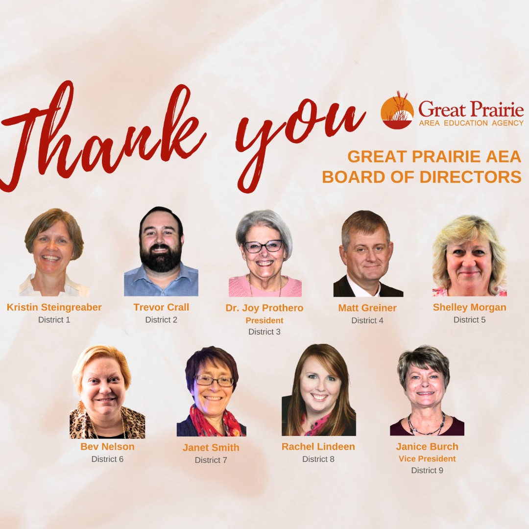 #EveryDayatGPAEA 🧡 May is School Board Recognition Month! Thank you to the board members serving on the GPAEA Board! Every child. Every classroom. Every day. We are GPAEA. #iaedchat
