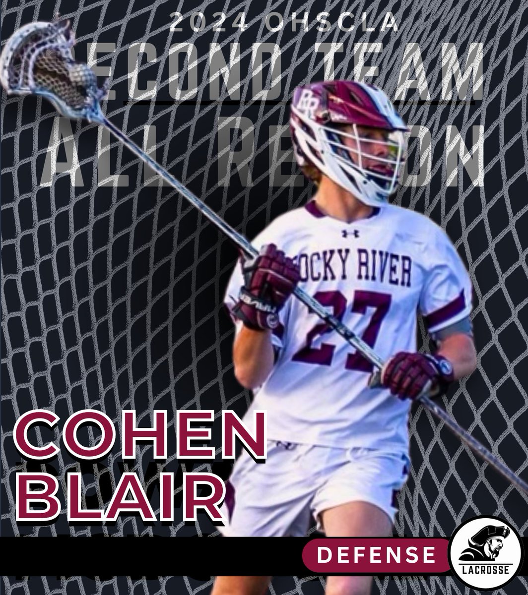 Congratulations Class of 2026 Defenseman Cohen Blair as being named Second Team All Region!