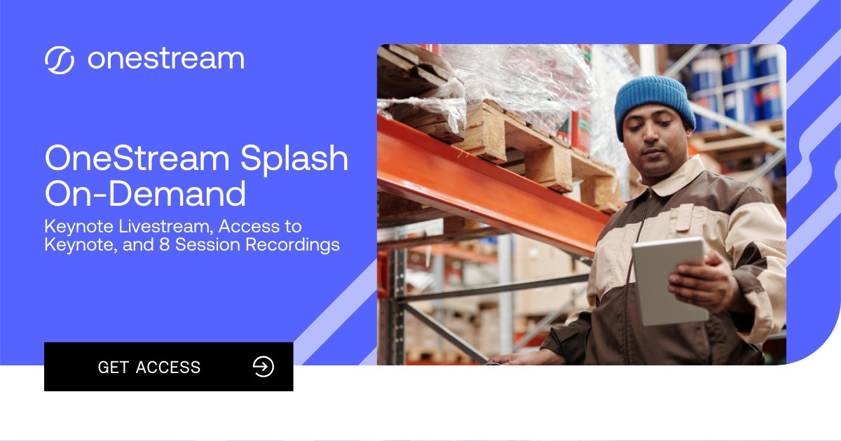 Can't make it to #OneStreamSplash? Join us for our on-demand program! Sign up for our full package that gives you access to 8 session recordings & the Vision Keynote. Or, join us for our FREE Vision Keynote viewing on May 21 at 9AM PST. Sign up here: hubs.li/Q02wsnzj0