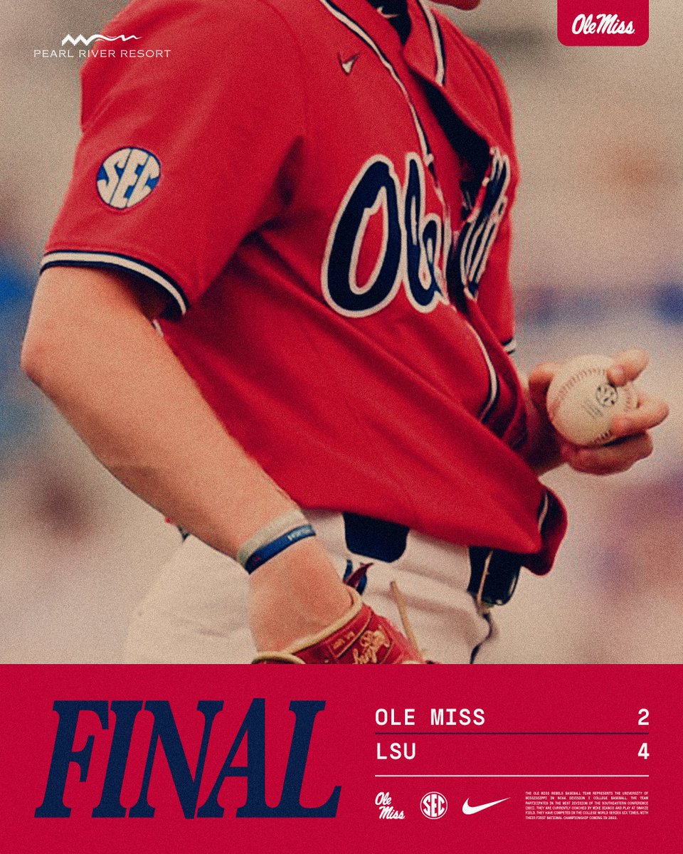Rebs come up short in Game 2 at LSU