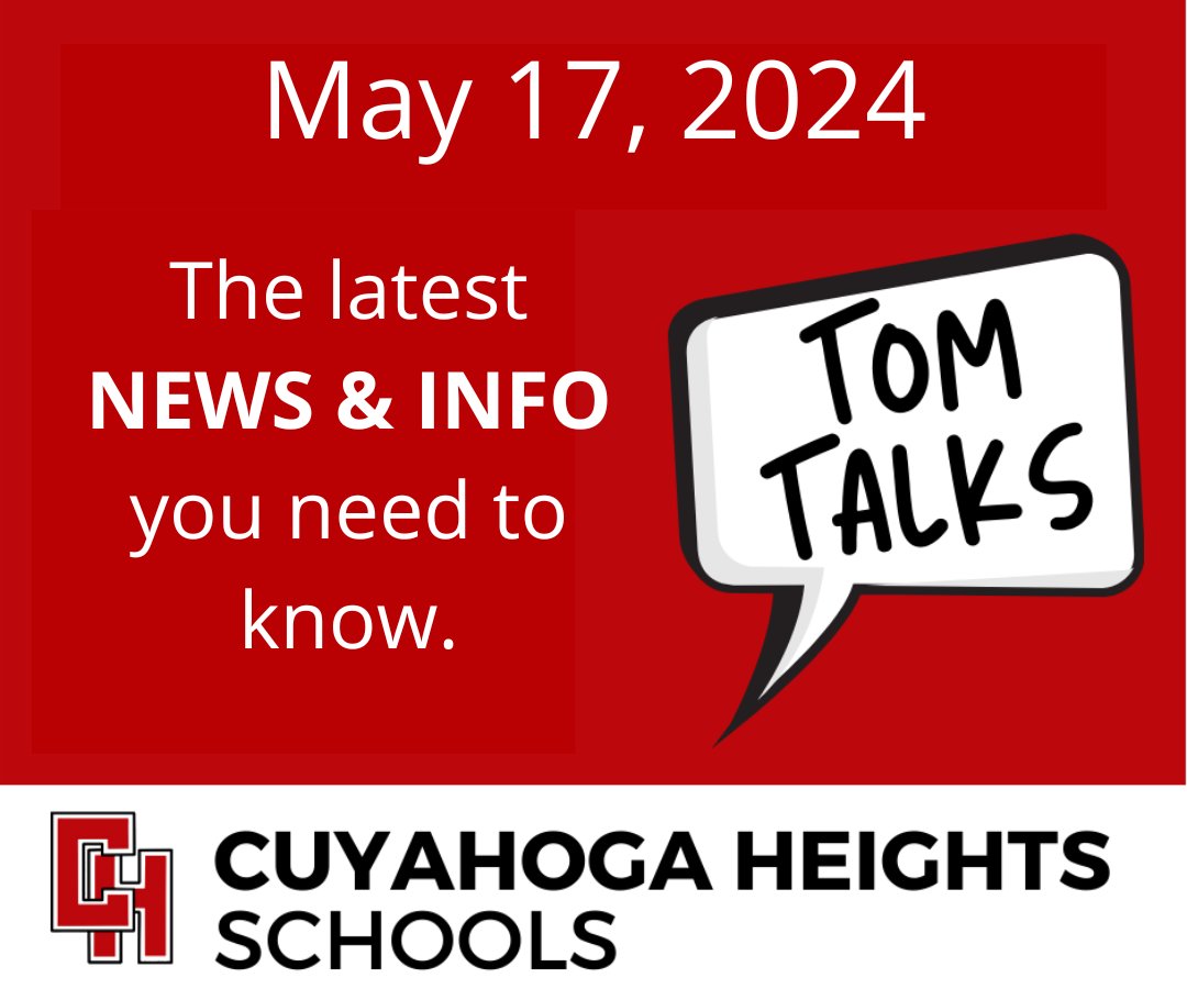 This week's edition of Tom Talks includes news from our kindergartners, achievement and athletic award recipients, a special tribute, and several announcements. edl.io/n1928324