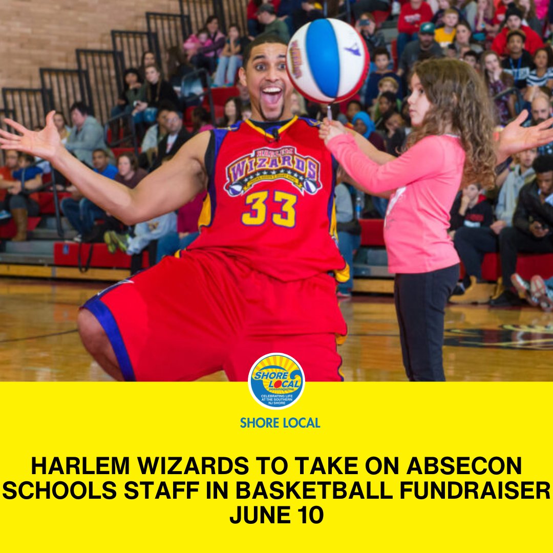 Absecon Schools staff will face the Harlem Wizards 7 p.m. Monday, June 10 at Absegami High School in a basketball game fundraiser benefiting the Absecon Parent Teacher Organization. shorelocalnews.com/harlem-wizards…
