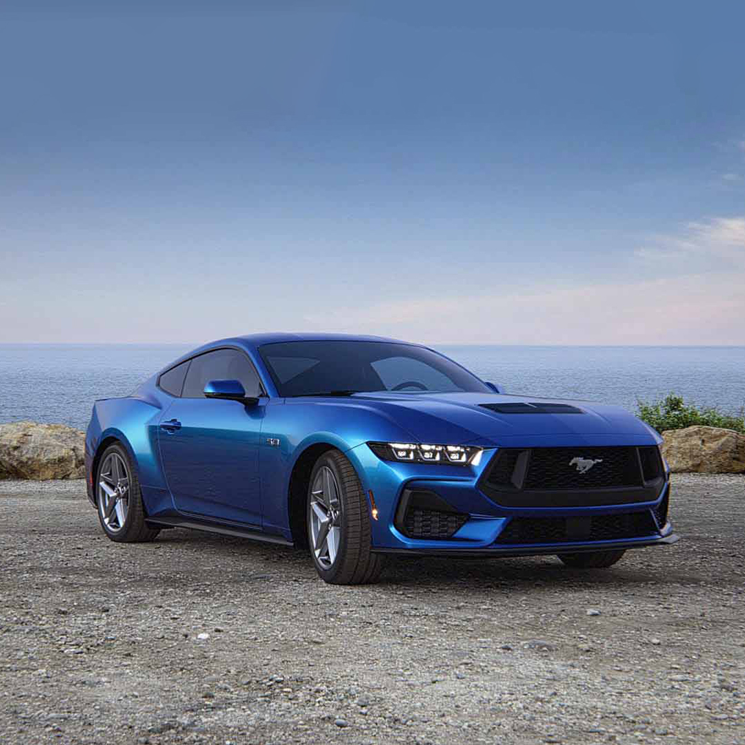 “When you think of iconic American figures, you think red & blue. That’s why they're always a Mustang staple.' —Sarah Waston, Sr. Color & Materials Designer Disclaimer: Optional equipment shown. Extra cost color option shown.
